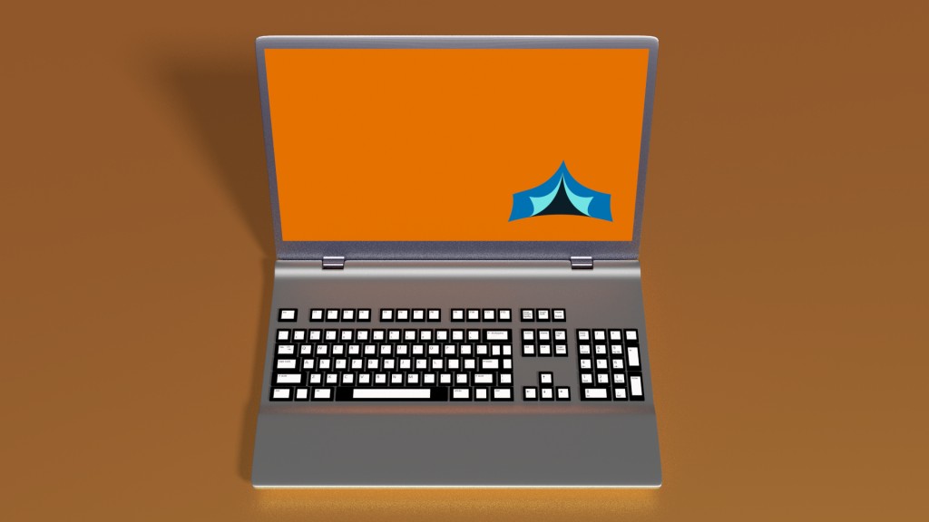 High-Poly Laptop preview image 2